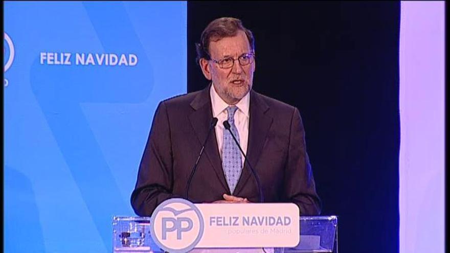 Rajoy, a los militantes del PP: "Ya preparando las próximas elecciones"