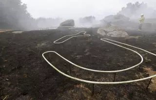 El Castro de Toiriz, sin daños «considerables» tras el fuego