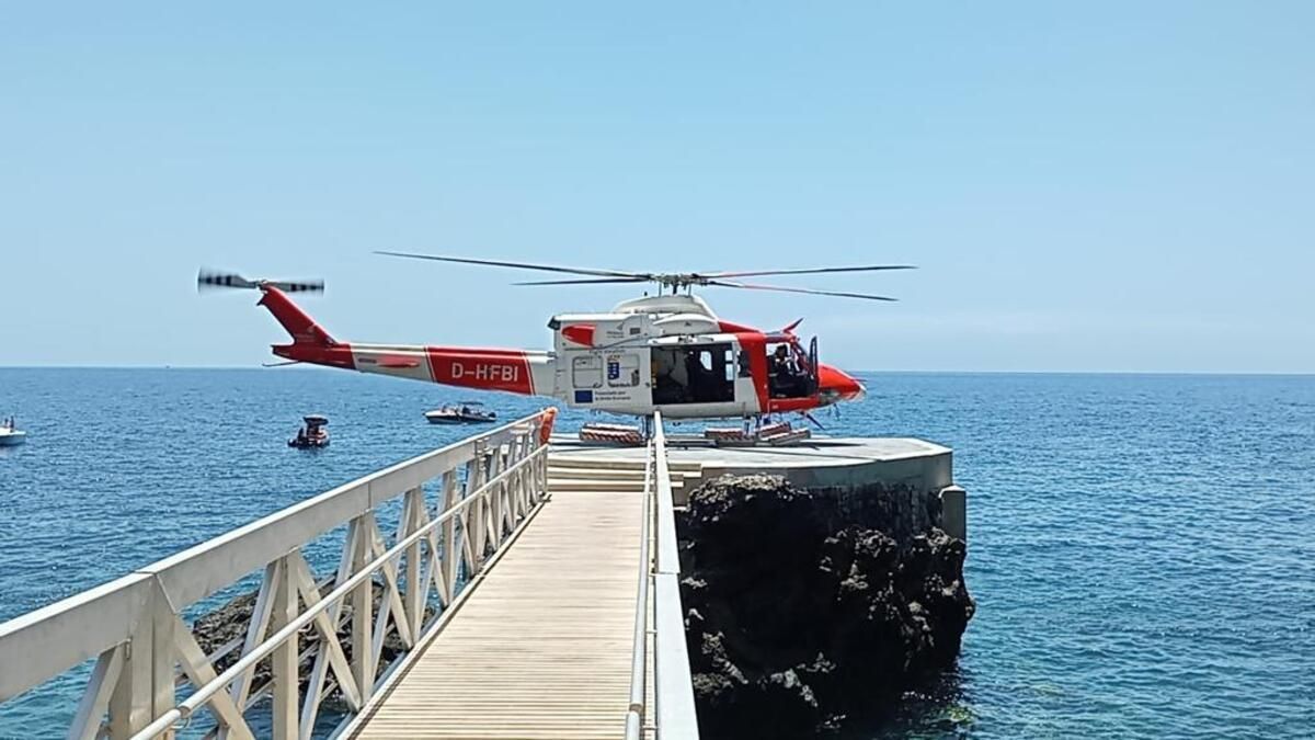 Helicóptero de rescate.