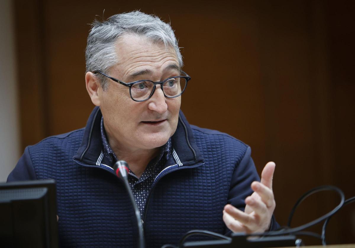 El síndic de Comptes en una comparecencia en las Corts.