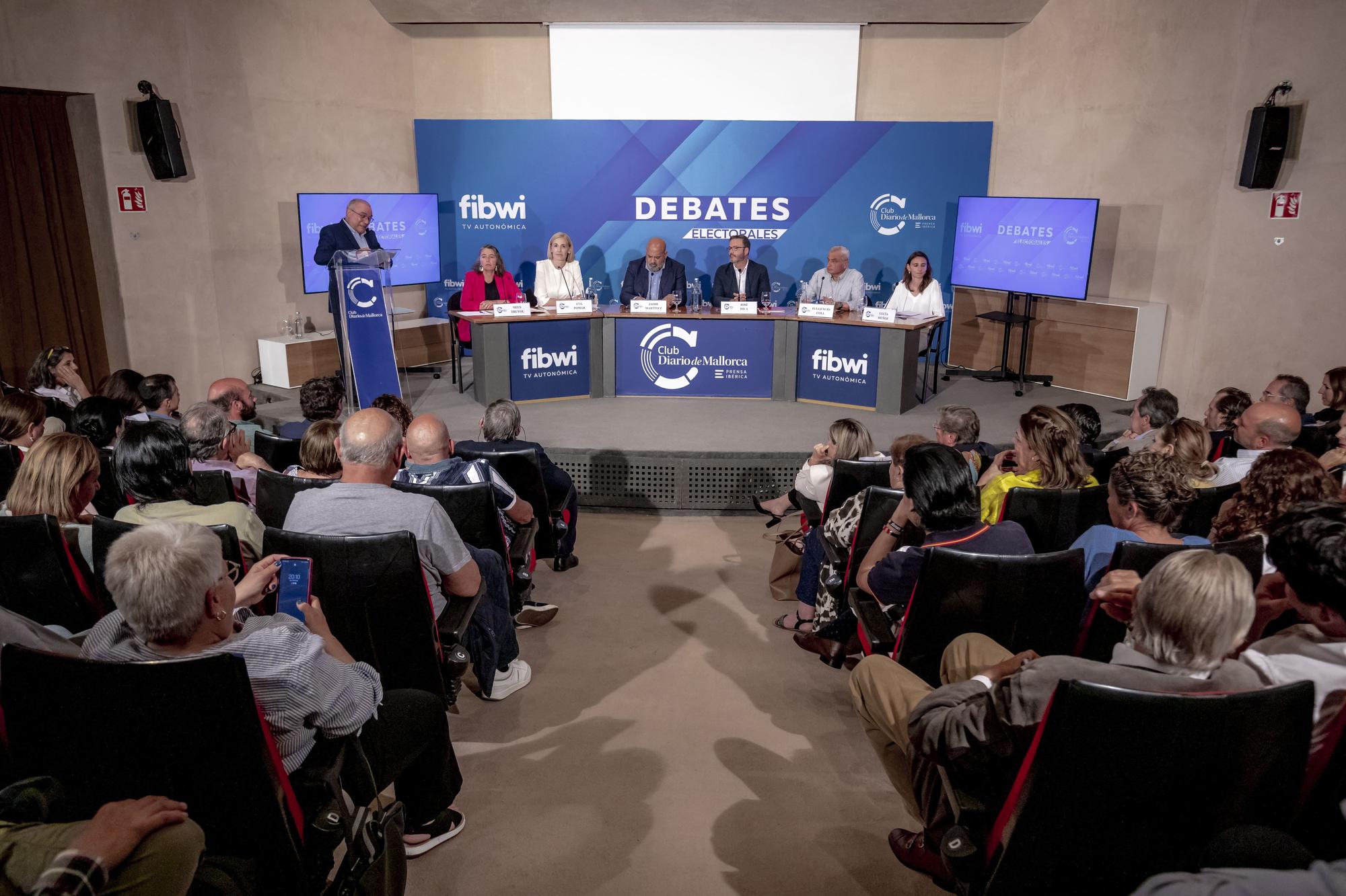 Debate electoral entre los candidatos al ayuntamiento de Palma