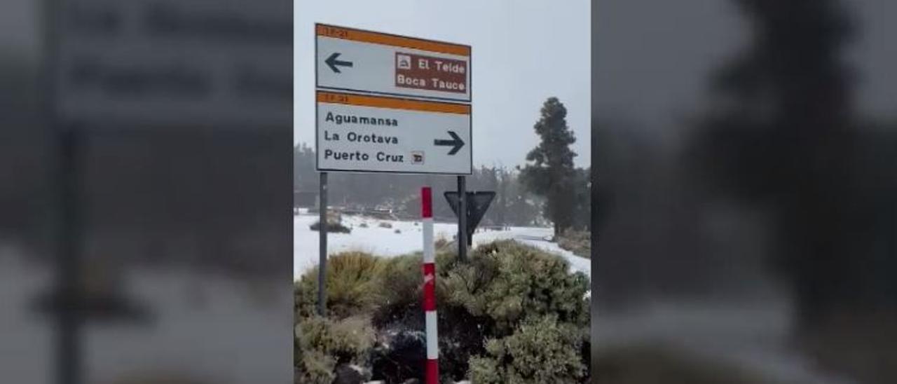 Nevada en el Teide