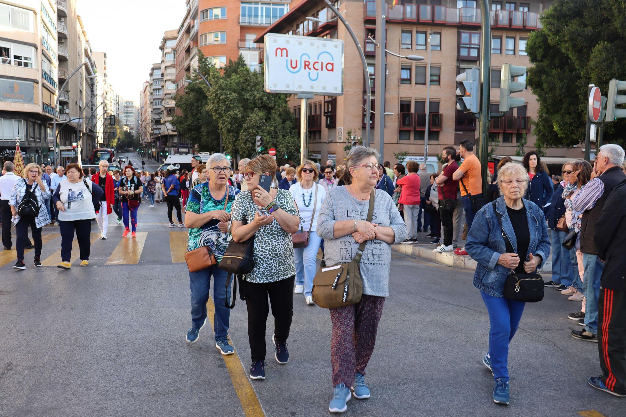 Las imágenes del regreso en romería de la Fuensanta a su santuario