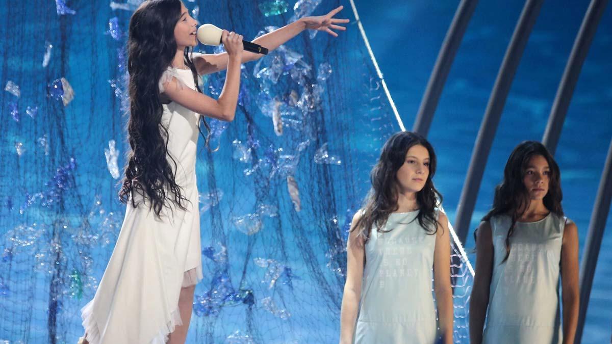 Melani queda tercera en Eurovisión Junior con el tema ’Marte’.