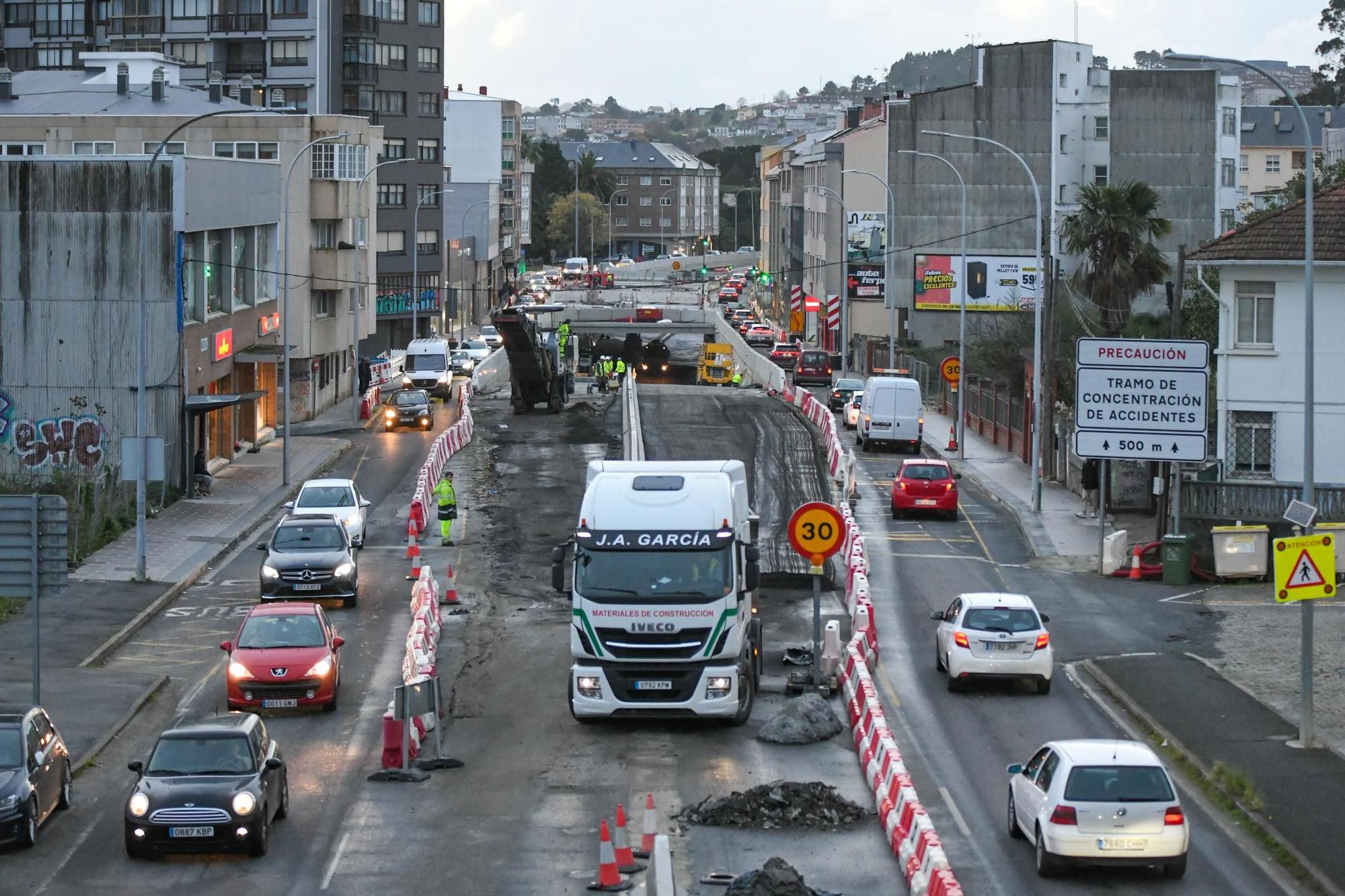 Últimas obras antes de abrir el túnel de Sol y Mar