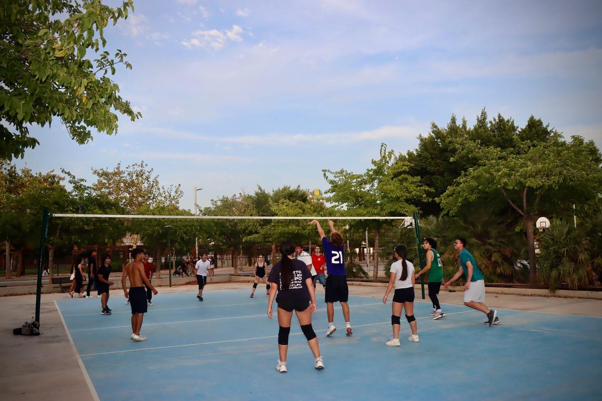 Pista de voleibol.