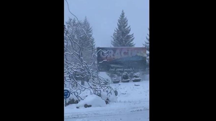 Panticosa ha vivido su primera gran nevada de la temporada este lunes, a mitad de enero