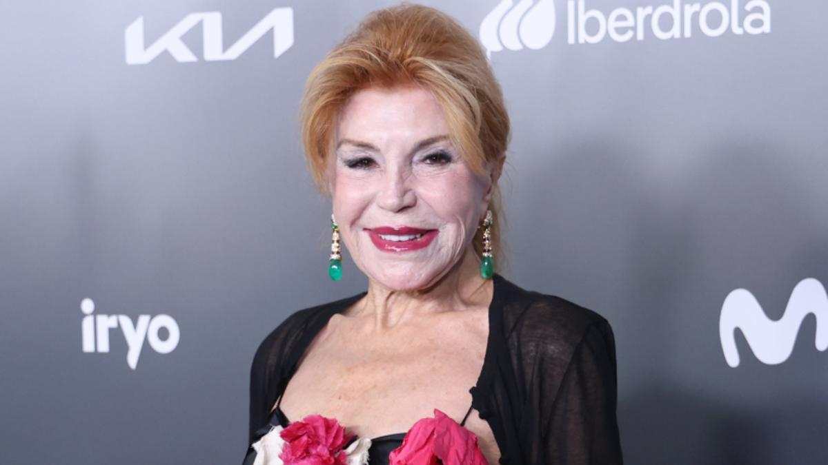 Tita Cervera, en la entrega de los Premios Mujerhoy, el pasado martes, en Madrid.