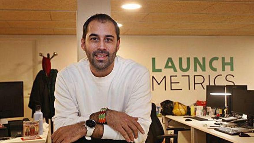 Pau Montero, a la seu de Launchmetrics, a Girona.