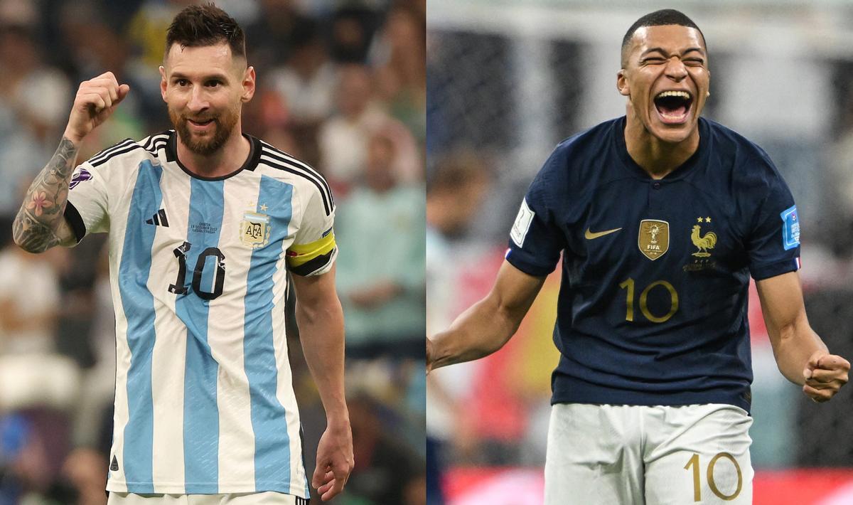 Leo Messi (Argentina) y Kylian Mbappé (Francia).