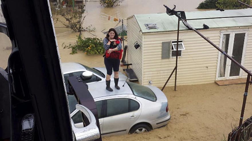 El temporal de lluvias en Andalucía deja dos muertos y calles inundadas