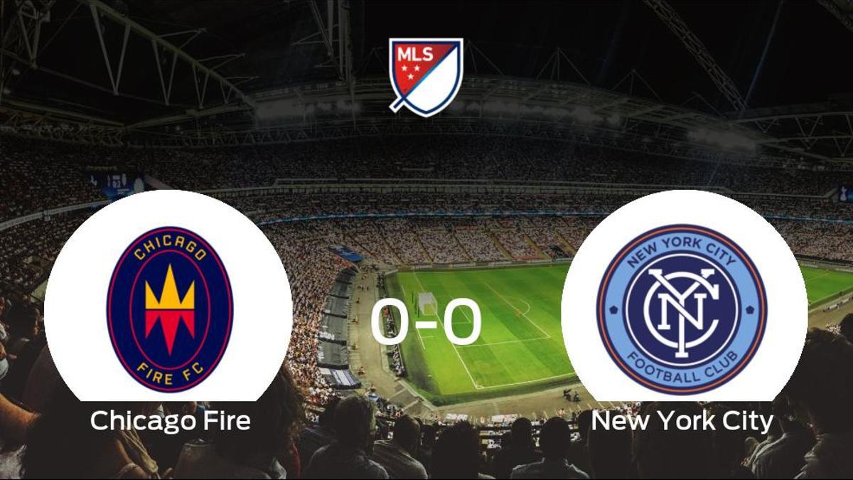 El Chicago Fire y el New York City concluyen su enfrentamiento en el SeatGeek Stadium sin goles (0-0)