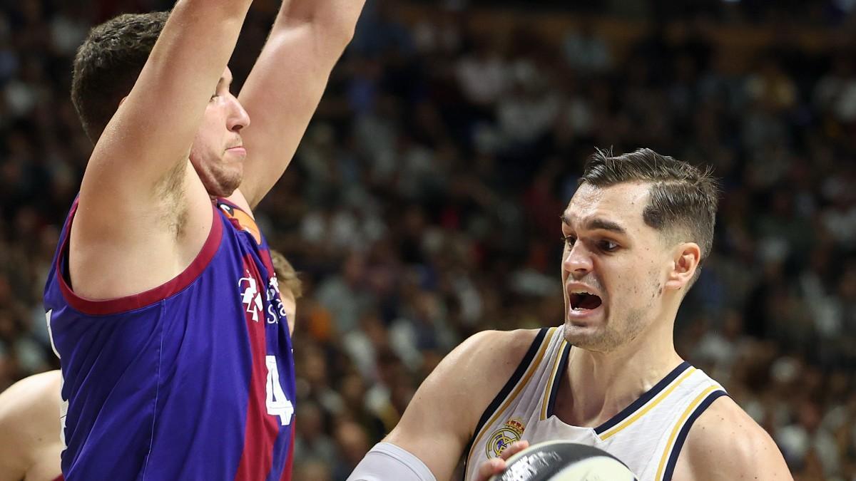 Mario Hezonja, en la final de Copa ante el Barça