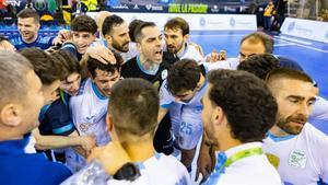 El capitán Jesús Herrero dirigió la celebración interista