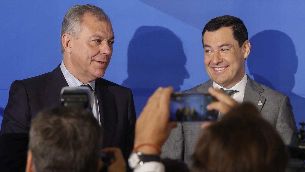 José Luis Sanz y Juanma Moreno