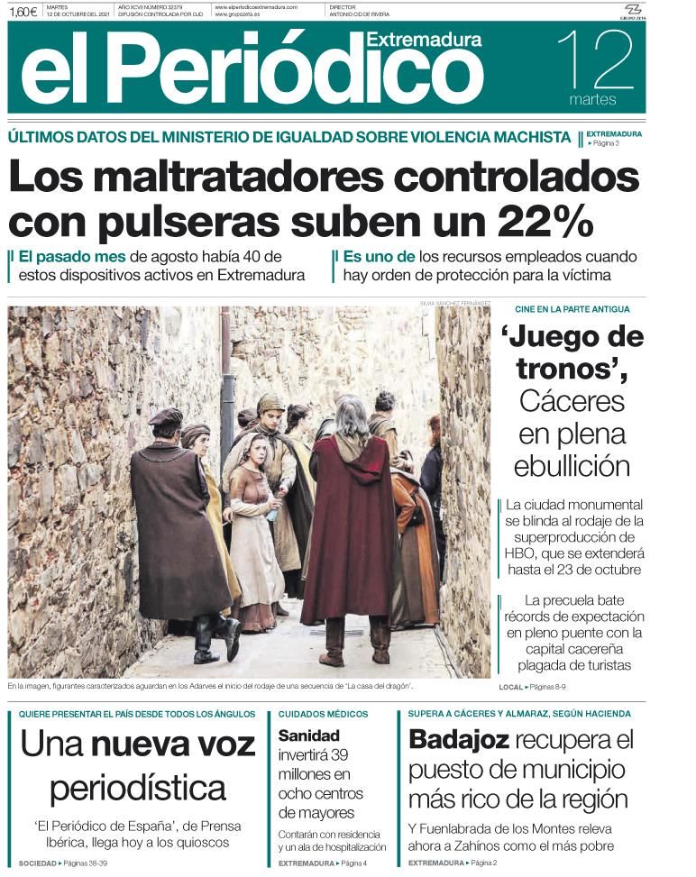 Consulta la portada correspondiente al día 12 de octubre del 2021