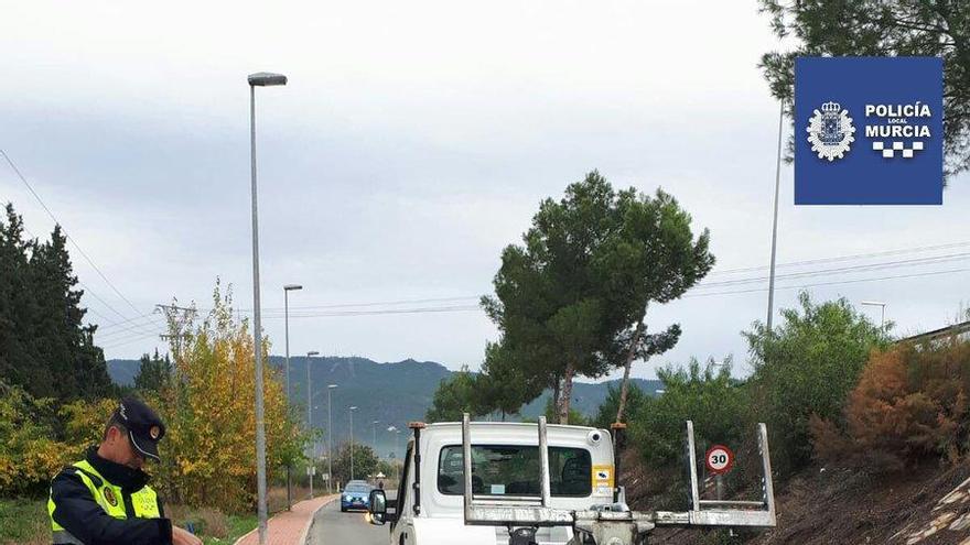 Motorista peligroso en Murcia: a 124 km/h por una vía de 30