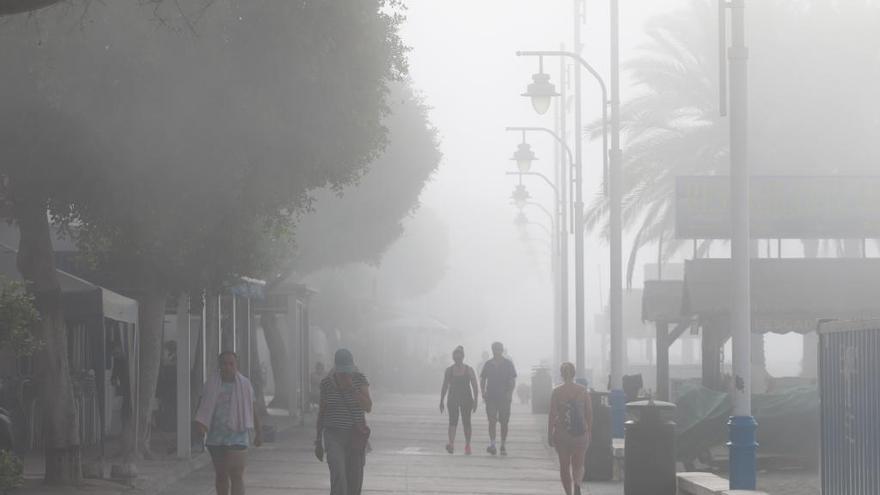 La niebla, protagonista este miércoles en Málaga