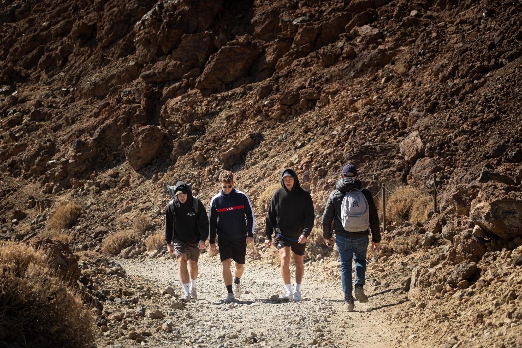Rescate de senderistas turistas en el Parque Nacional del Teide