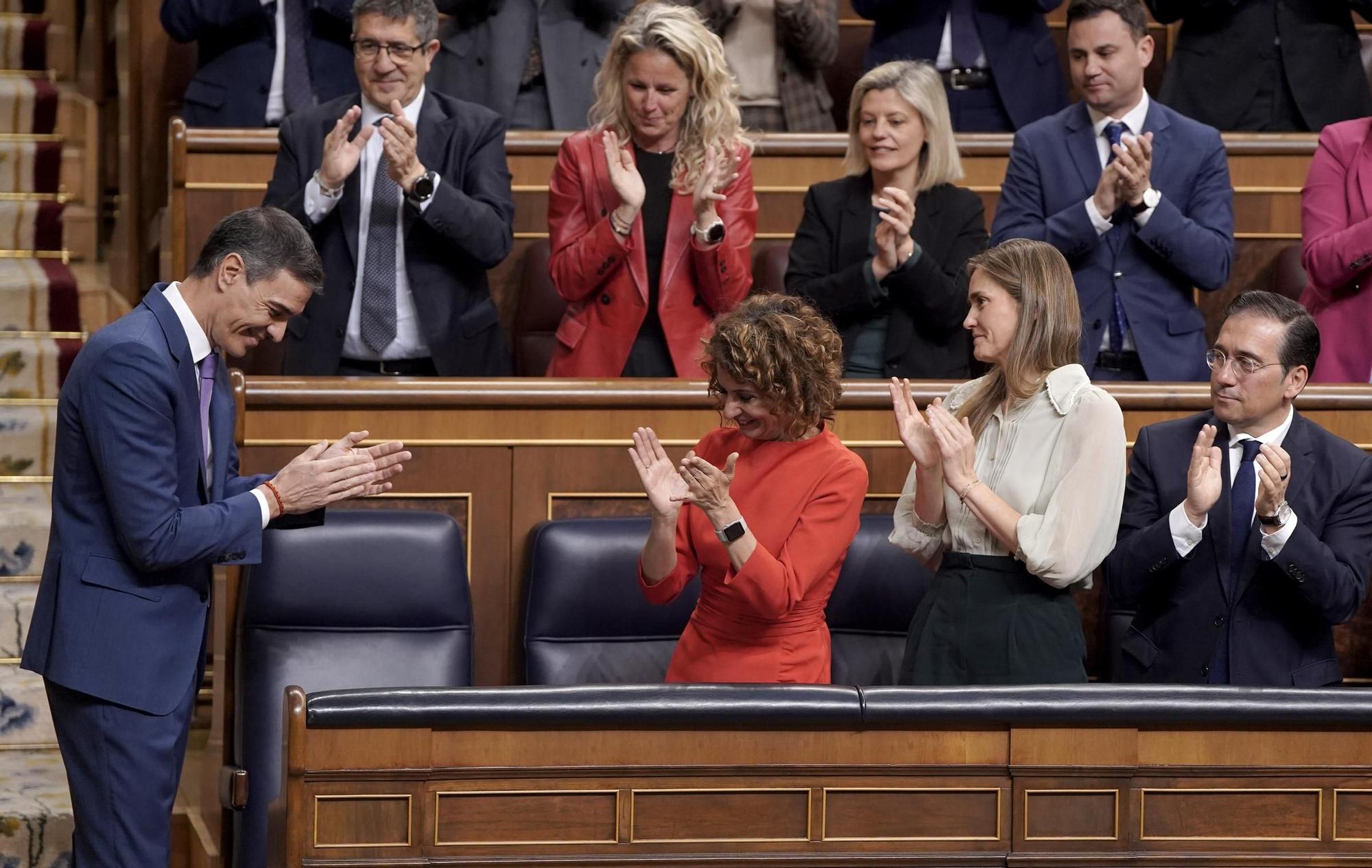 Pedro Sánchez comparece en el Congreso de los Diputados.