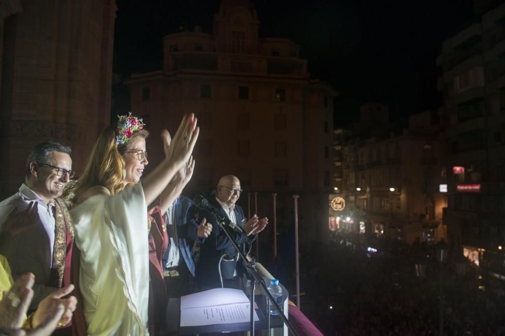 Encendido del Fuego Sagrado y pregón de la alcaldesa de Cartagena