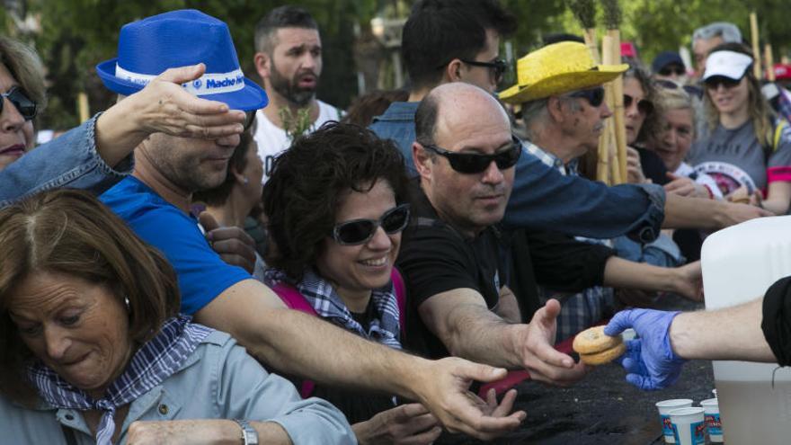 Un momento de la paraeta en la última Santa Faz