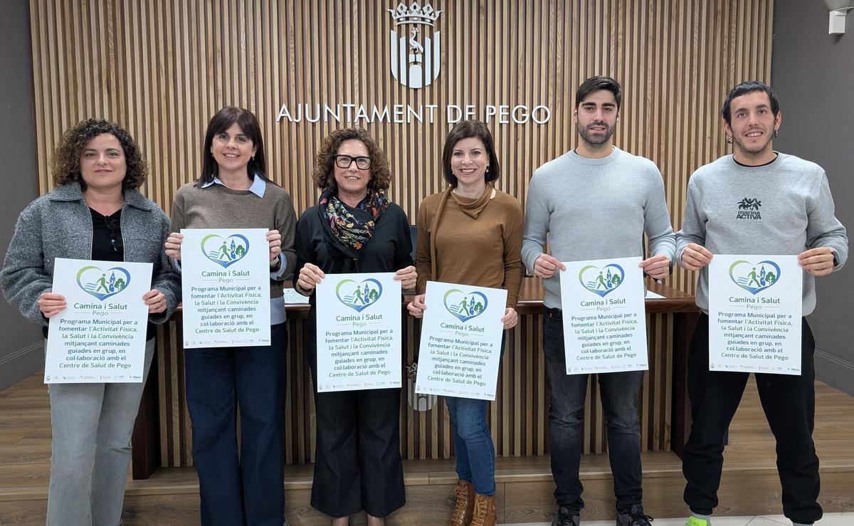 La presentación de las rutas de "Camina y salud"