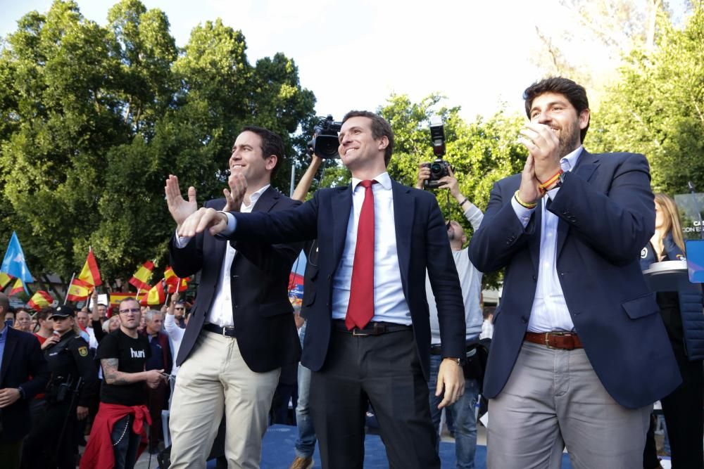 Pablo Casado visita Murcia un día antes del cierre de campaña