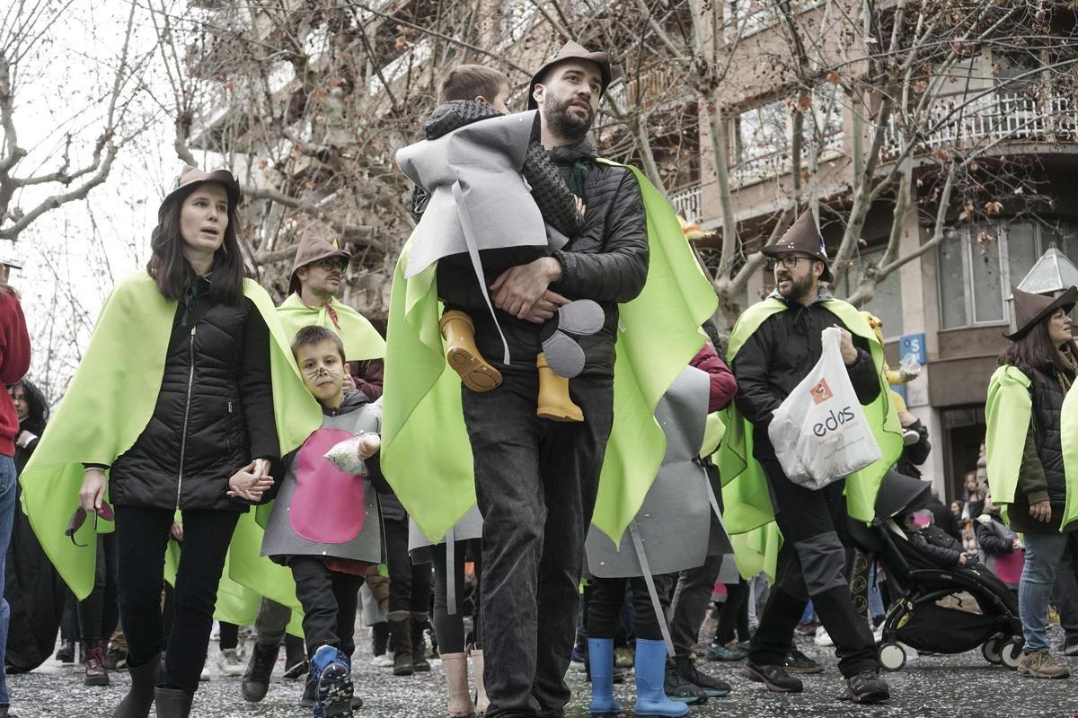 Rua de comparses del Carnestoltes Infantil de Manresa, l’any passat