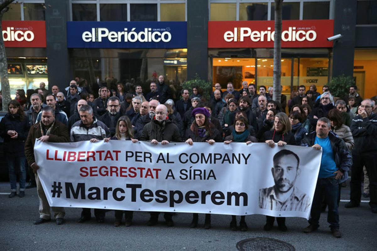 Nova concentració per reclamar l’alliberament de Marc Marginedas.