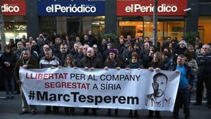 Nova concentració per reclamar l’alliberament de Marc Marginedas.