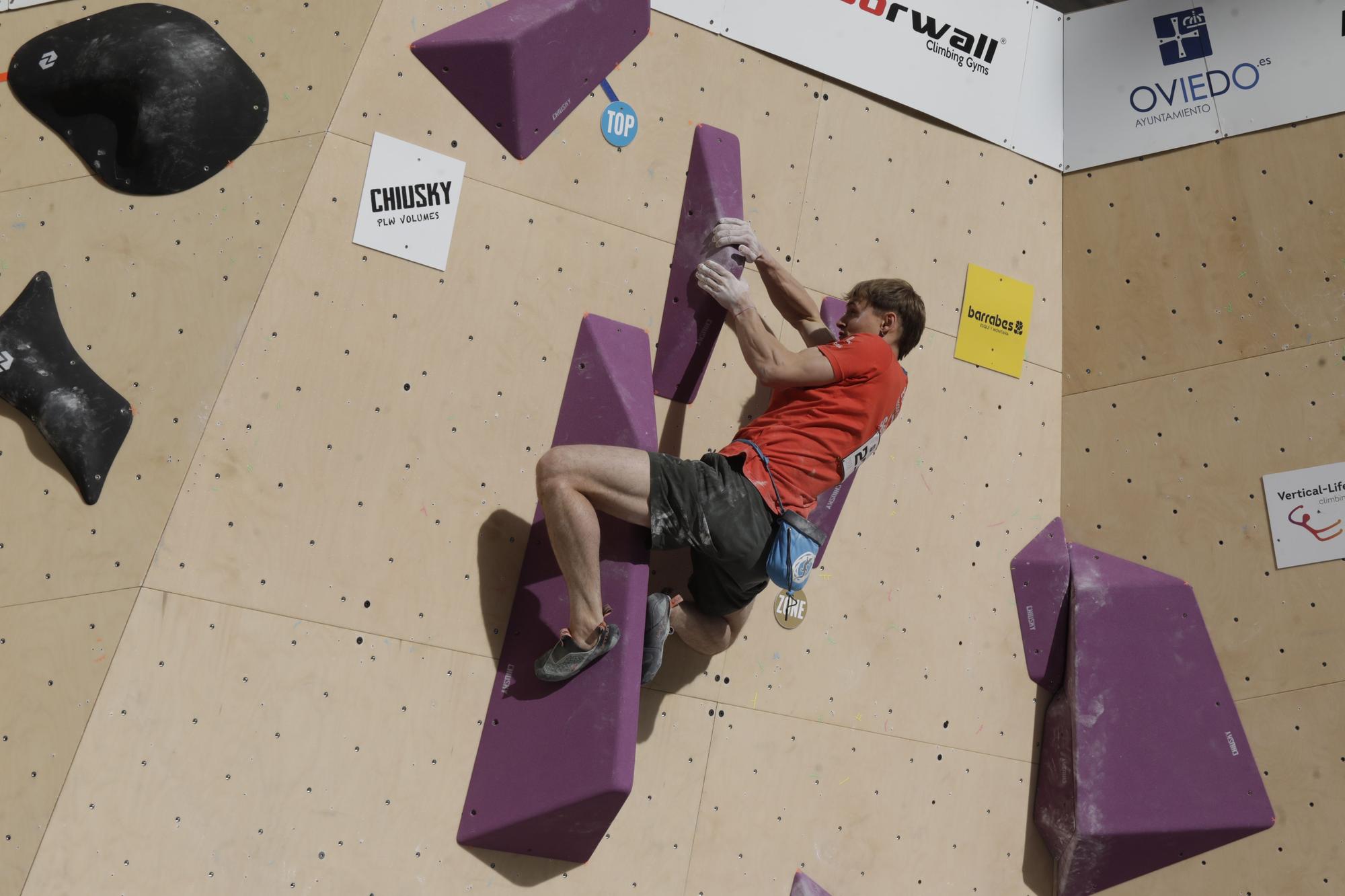 Así se vivió la primera prueba de la Copa de España de escalada en Oviedo