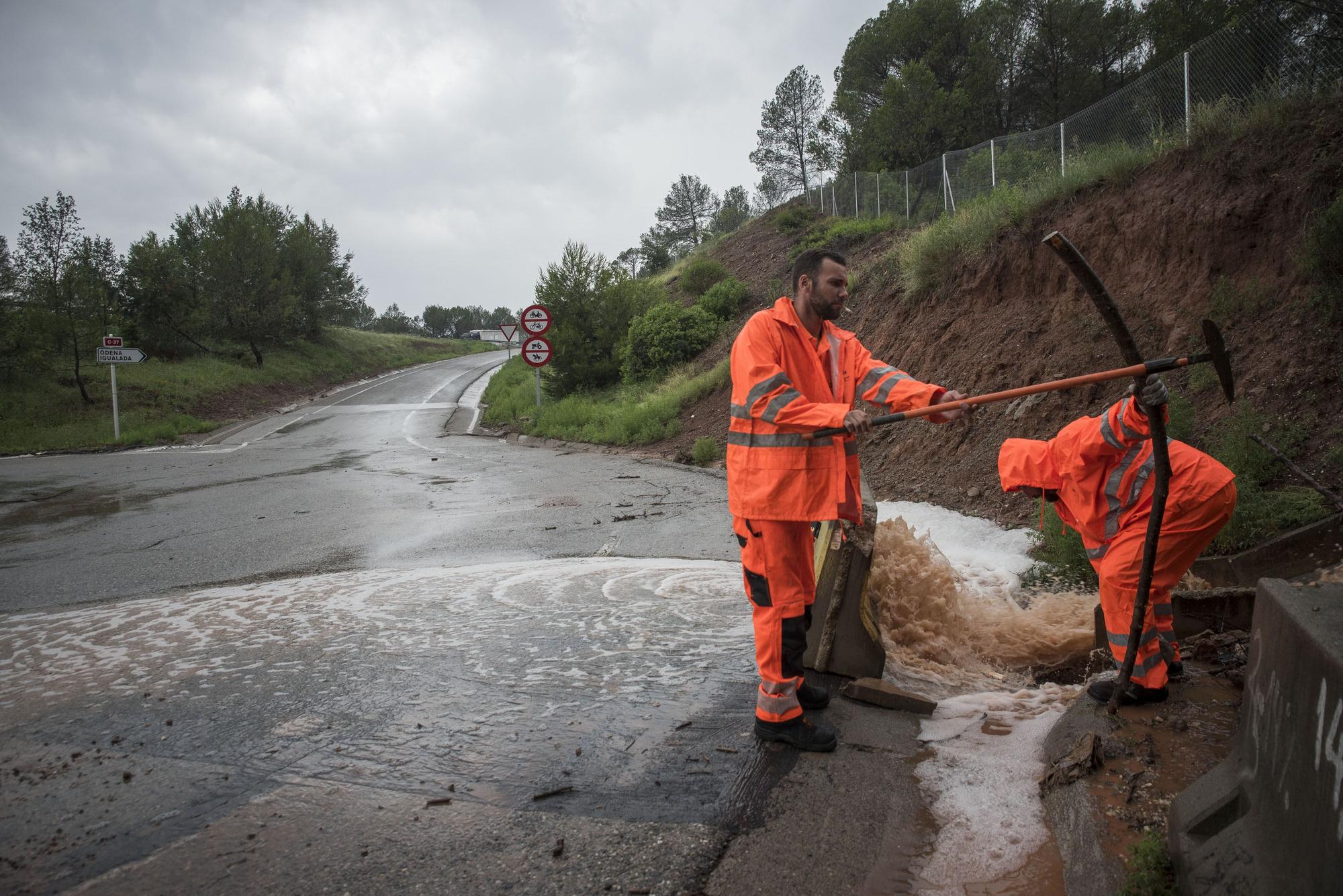 Les imatges de la tempesta del Bages