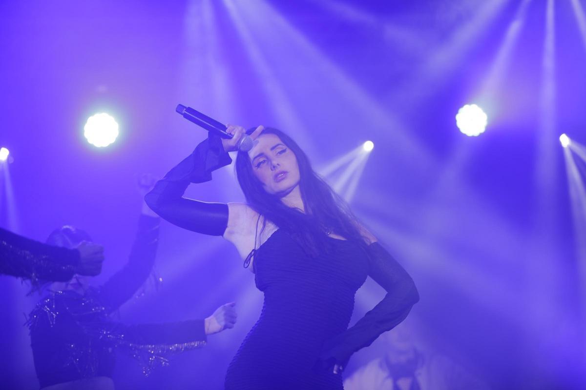 La Mala Rodríguez durante un concierto en Palma