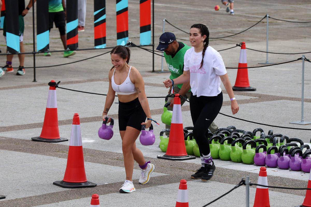 Pontevedra. Prueba Hurbax de Crossfit en el paseo de Montero Ríos
