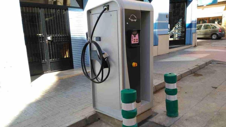 Foto de archivo de una estación de recarga en Segorbe.