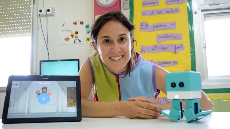 Carolina Trescastro, a l&#039;Escola Carme Guasch i Darné.