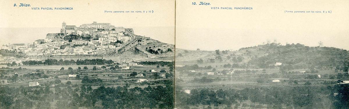 Vista panoràmica. L'Eivissa de 1904.