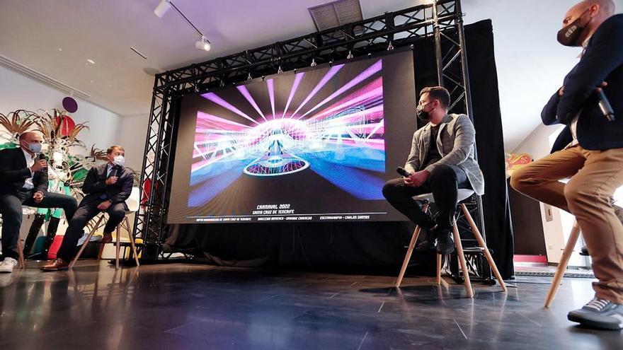 Presentación del escenario del Carnaval de Santa Cruz de Tenerife.