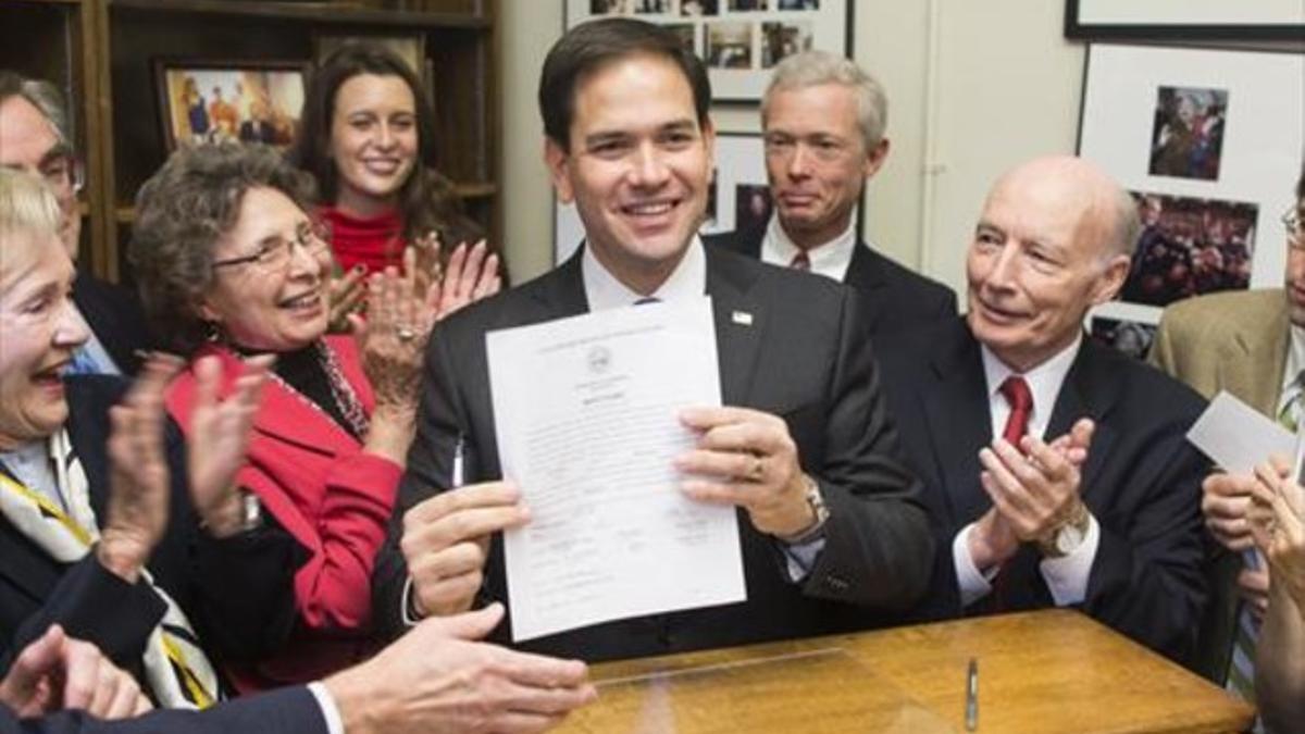 Candidato 8 Marco Rubio, en New Hampshire.