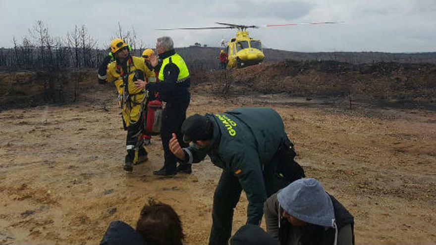 El herido ha tenido que ser evacuado en helicóptero