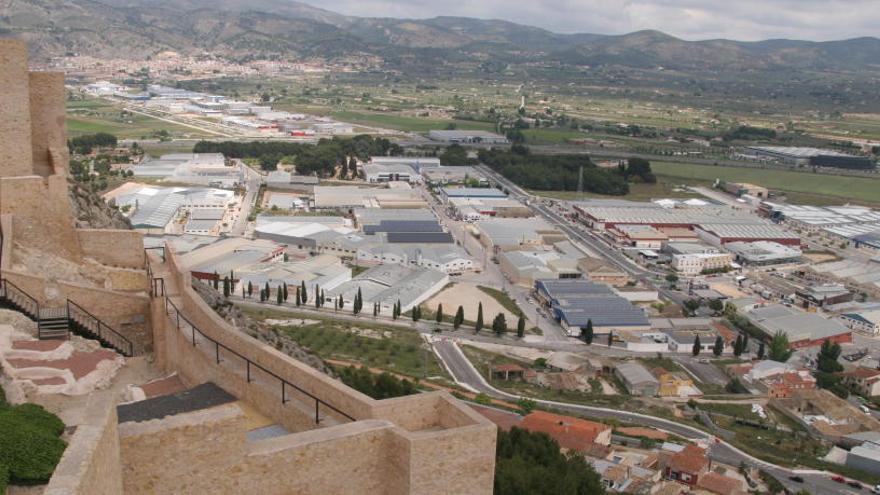 Vistas de Castalla desde el castillo.