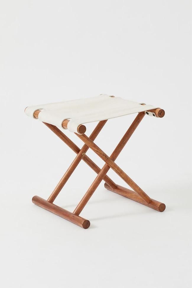 Taburete plegable de madera de H&M Home