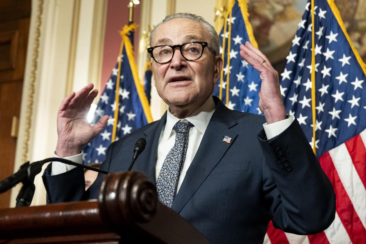El líder de la minoría demócrata en el Senado de Estados Unidos, Chuck Schumer