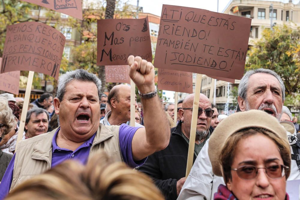 Manifestación en defensa de las pensiones públicas