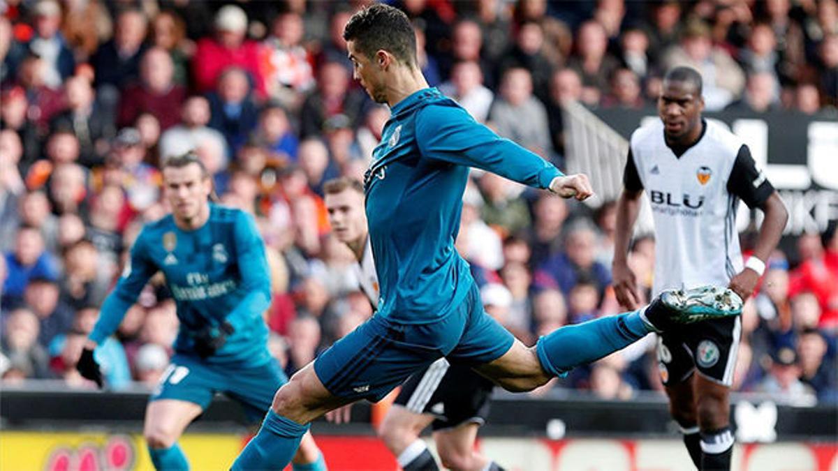 LALIGA| Valencia - Real Madrid (1-4): Cristiano Ronaldo se convirtió en el jugador que más penaltis ha lanzado en la historia de la liga