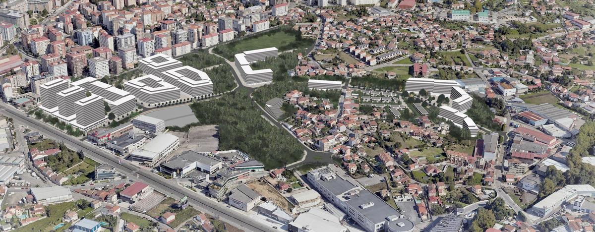 Infografía del desarrollo del suelo del Ofimático.