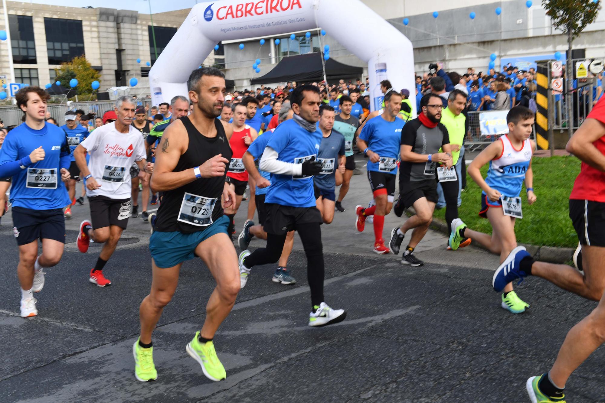 La carrera 5KM Solidarios en Agrela y con la salida en la fábrica de Estrella