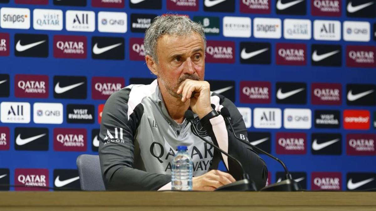Luis Enrique, en la rueda de prensa previa a la jornada 31