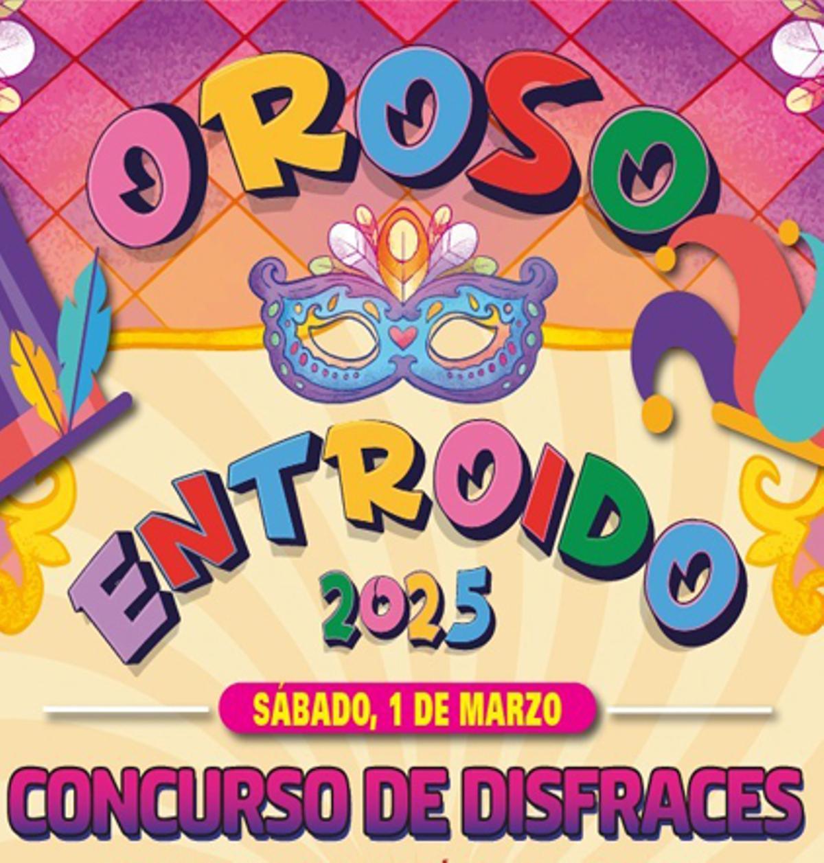 Cartel do entroido 2025 en Oroso